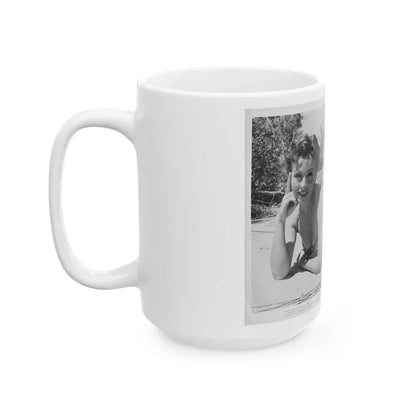 Jeanne Crain #81 (Vintage Female Icon) White Coffee Mug - Go Mug Yourself