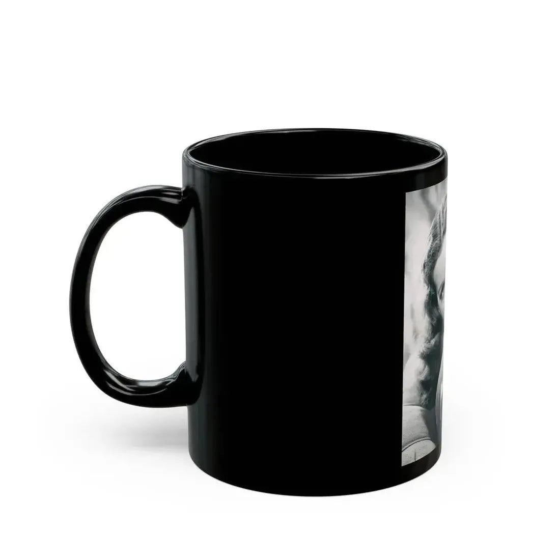 Jeanne Crain #97 (Vintage Female Icon) Black Coffee Mug - Go Mug Yourself