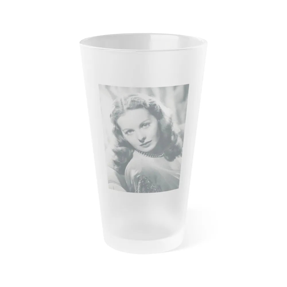 Jeanne Crain #97 (Vintage Female Icon) Frosted Pint Glass 16oz-16oz-Frosted-Go Mug Yourself