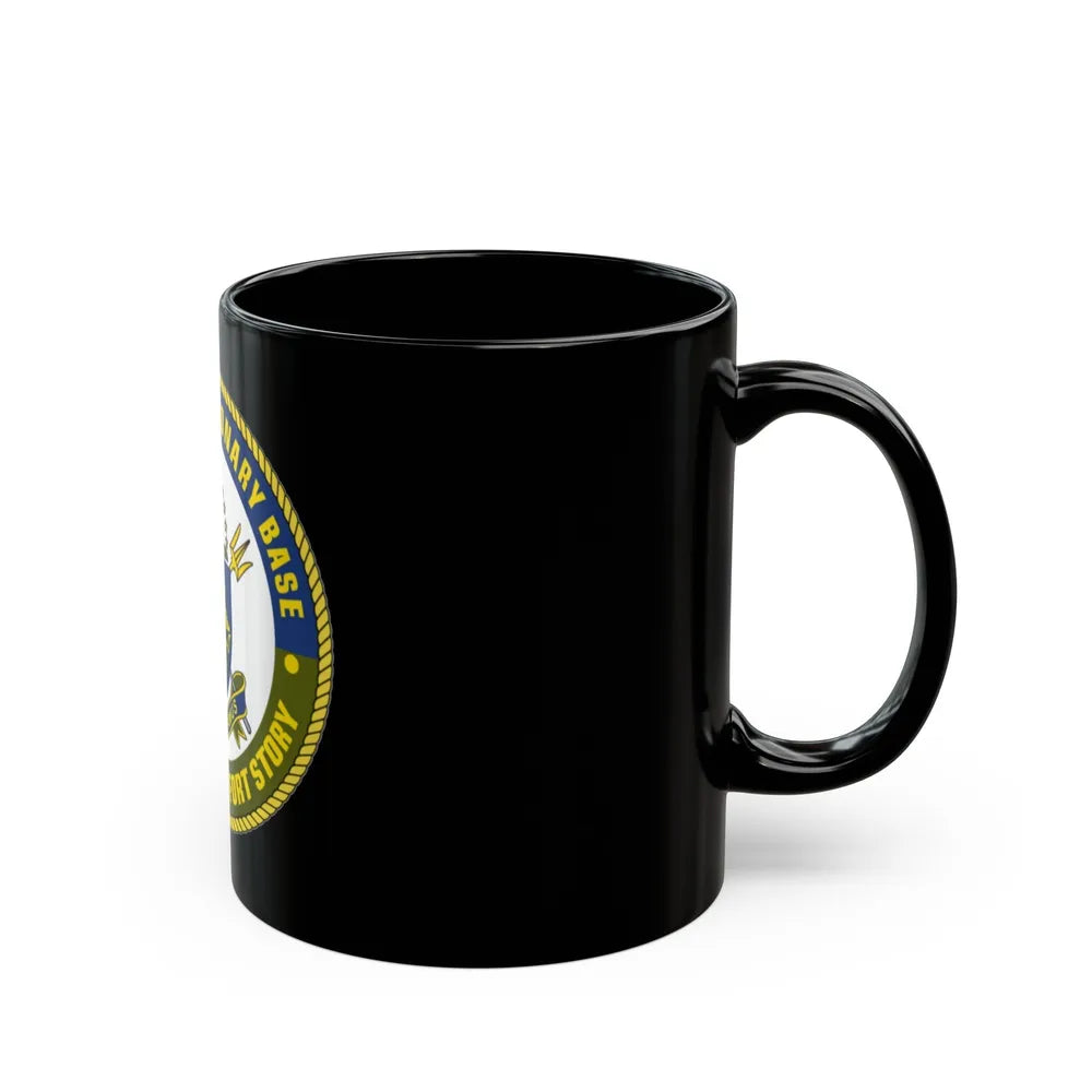 JEB Little Creek Fort Story (U.S. Navy) Black Coffee Mug-Go Mug Yourself