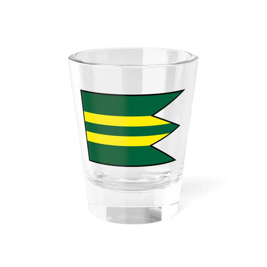 Jedlove Kostolany Zlate Moravce Flag (Slovakia) Shot Glass 1.5oz 1.5oz - Go Mug Yourself