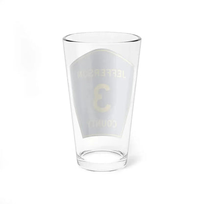 Jefferson County 3 (Florida) (Road Sign) Pint Glss 16oz - Go Mug Yourself
