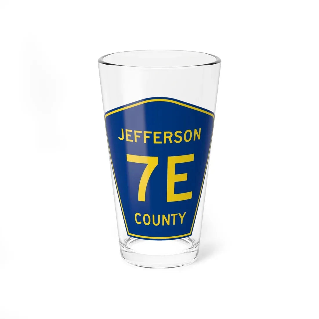 Jefferson County 7E (Ohio) (Road Sign) Pint Glass 16oz 16oz - Go Mug Yourself