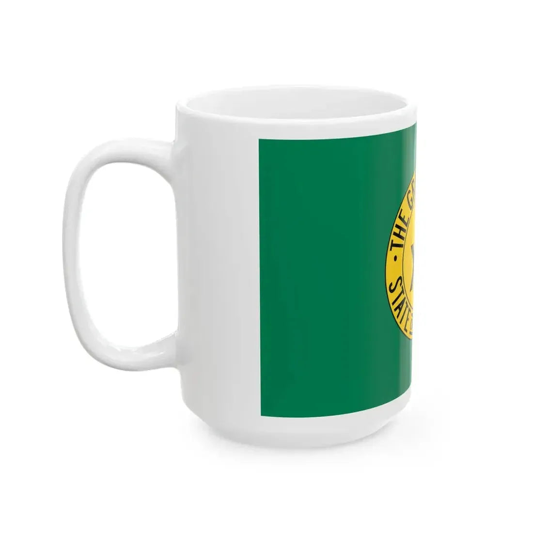 Jefferson state flag (United States) White Coffee Mug - Go Mug Yourself