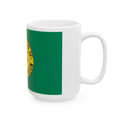 Jefferson state flag (United States) White Coffee Mug - Go Mug Yourself