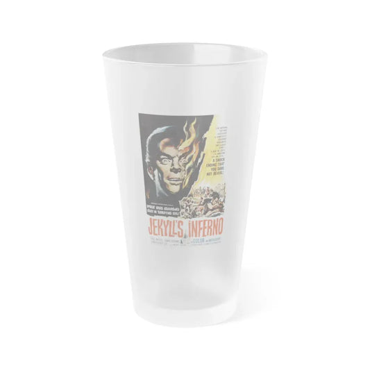 JEKYLL'S INFERNO (THE TWO FACES OF DR. JEKYLL) 1960 Movie Poster - Frosted Pint Glass 16oz 16oz Frosted - Go Mug Yourself