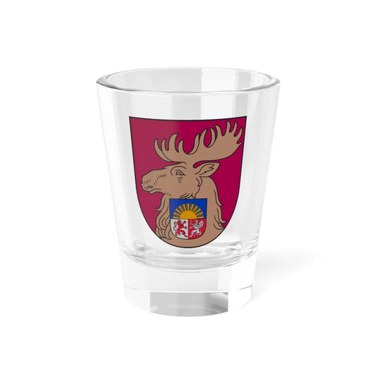 Jelgava COA small (Latvia) (Coat of Arms) Shot Glass 1.5oz 1.5oz - Go Mug Yourself