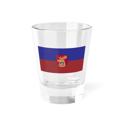 Jelgava flag (Latvia) Shot Glass 1.5oz 1.5oz - Go Mug Yourself