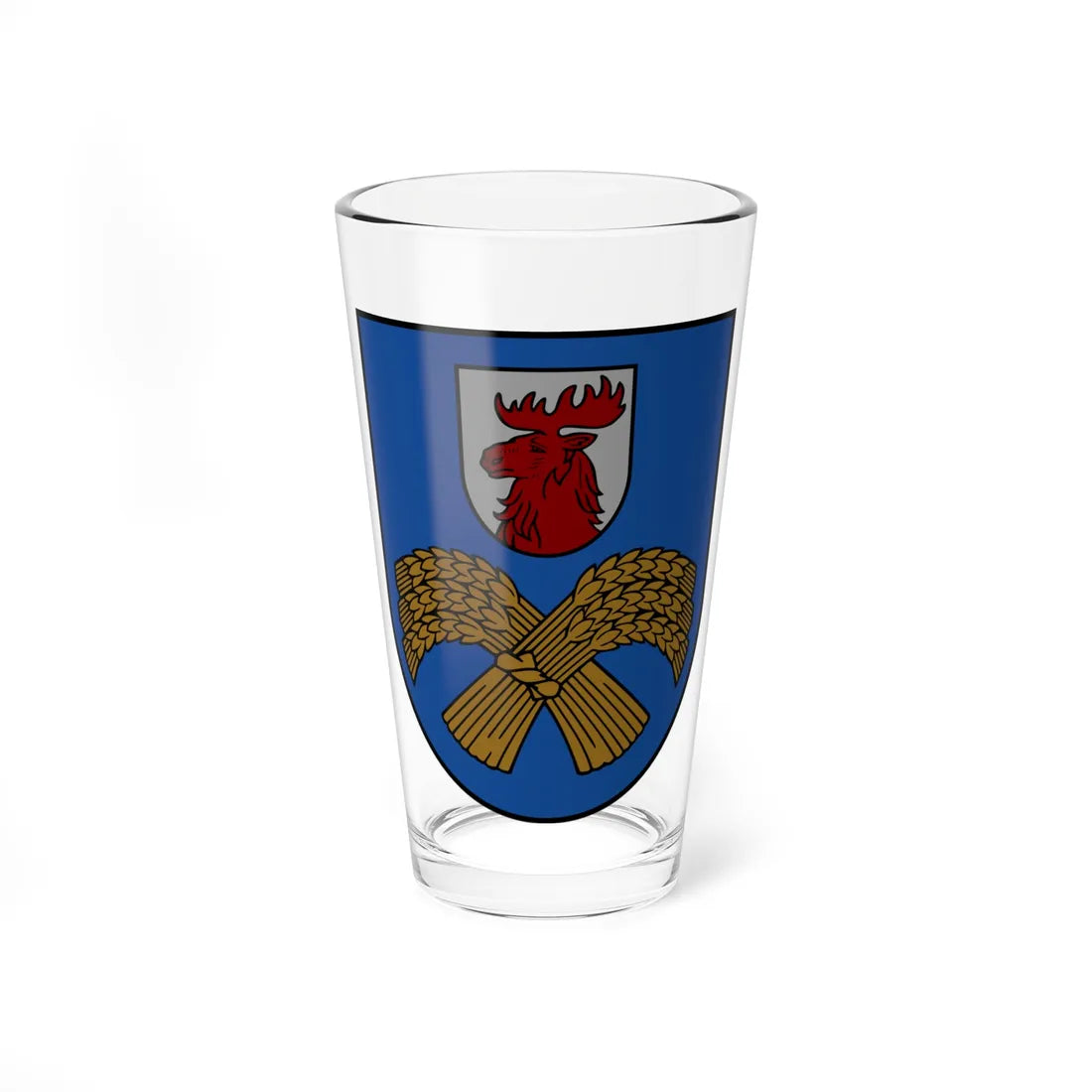 Jelgavas novads COA (Latvia) (Coat of Arms) Pint Glass 16oz 16oz - Go Mug Yourself
