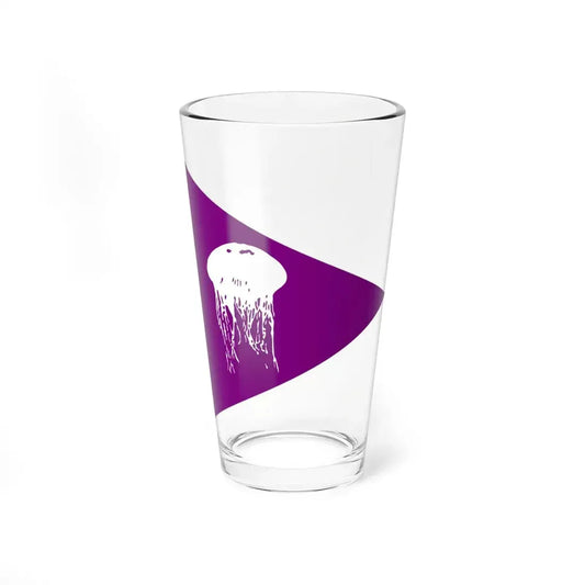 Jellyfish Beach Flag (Israel) Pint Glass 16oz 16oz - Go Mug Yourself
