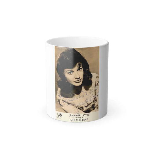 Jennifer Jayne #09 (Vintage Female Icon) Color Changing Coffee Mug 11oz - Go Mug Yourself