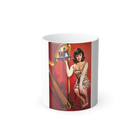 Jennifer Jayne #10 (Vintage Female Icon) Color Changing Coffee Mug 11oz - Go Mug Yourself