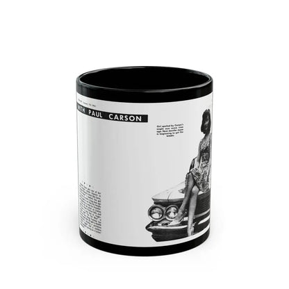 Jennifer Jayne #13 (Vintage Female Icon) Black Coffee Mug 11oz - Go Mug Yourself