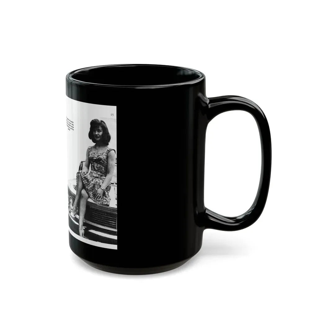 Jennifer Jayne #13 (Vintage Female Icon) Black Coffee Mug - Go Mug Yourself