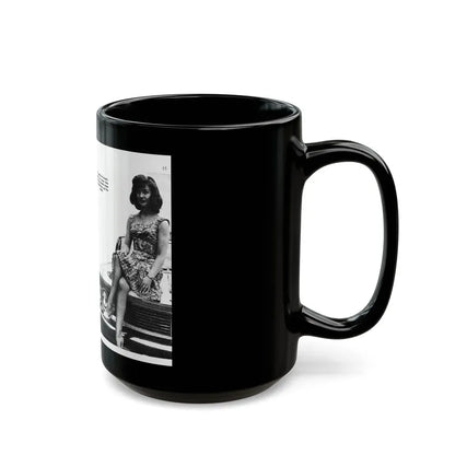 Jennifer Jayne #13 (Vintage Female Icon) Black Coffee Mug - Go Mug Yourself