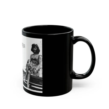 Jennifer Jayne #13 (Vintage Female Icon) Black Coffee Mug - Go Mug Yourself