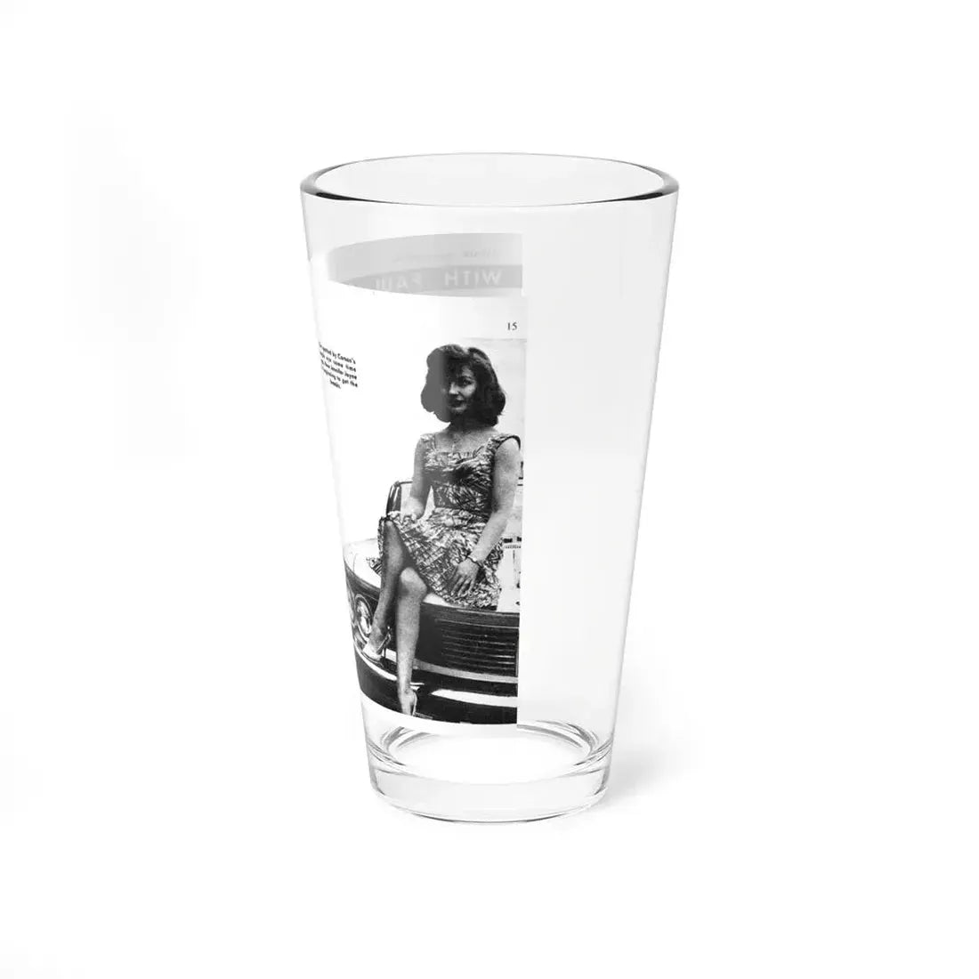 Jennifer Jayne #13 (Vintage Female Icon) Pint Glass 16oz - Go Mug Yourself