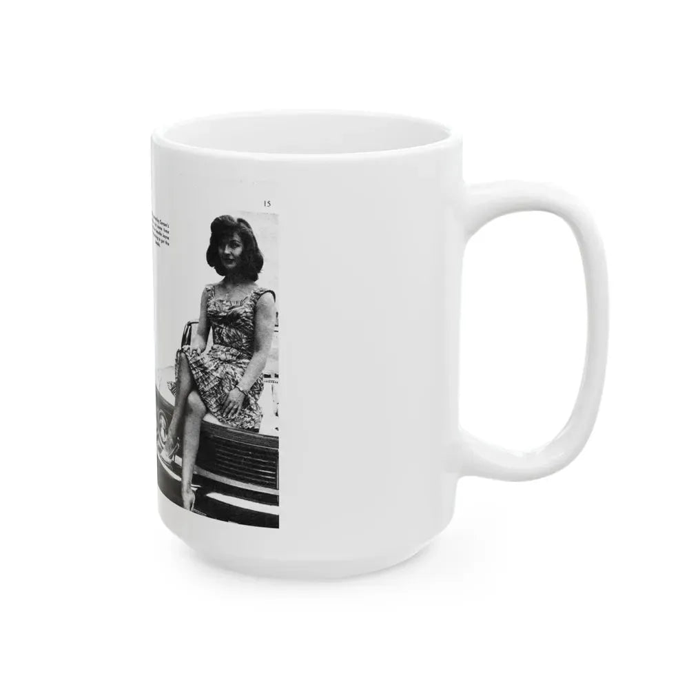 Jennifer Jayne #13 (Vintage Female Icon) White Coffee Mug - Go Mug Yourself