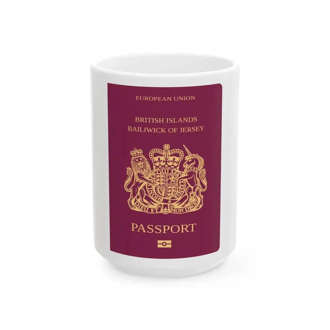 Jersey Passport - White Coffee Mug 15oz - Go Mug Yourself