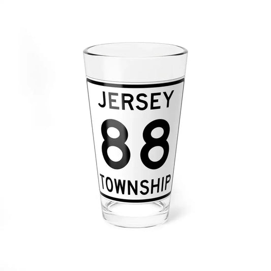 Jersey Township Route 88 Licking County Ohio (Ohio) (Road Sign) Pint Glss 16oz 16oz - Go Mug Yourself