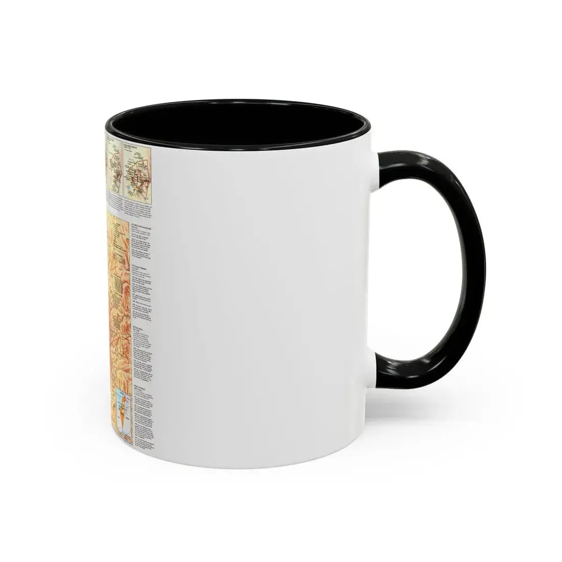 Jerusalem (1996) (Map) Accent Coffee Mug - Go Mug Yourself