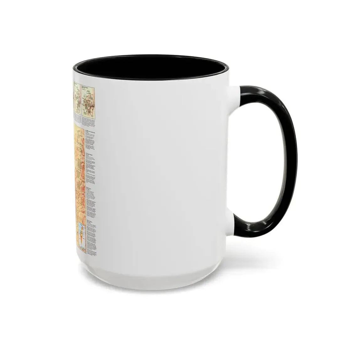Jerusalem (1996) (Map) Accent Coffee Mug - Go Mug Yourself