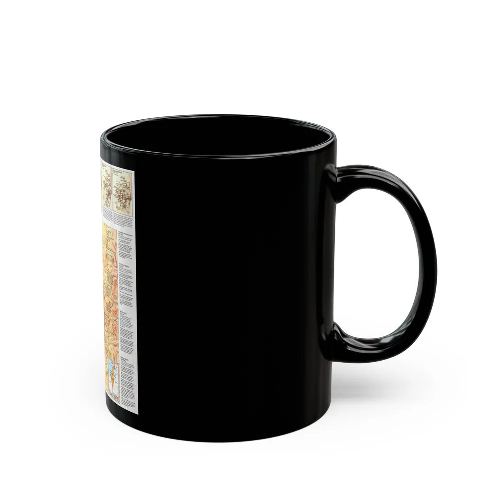 Jerusalem (1996) (Map) Black Coffee Mug-Go Mug Yourself