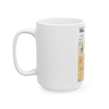 Jerusalem (1996) (Map) White Coffee Mug-Go Mug Yourself