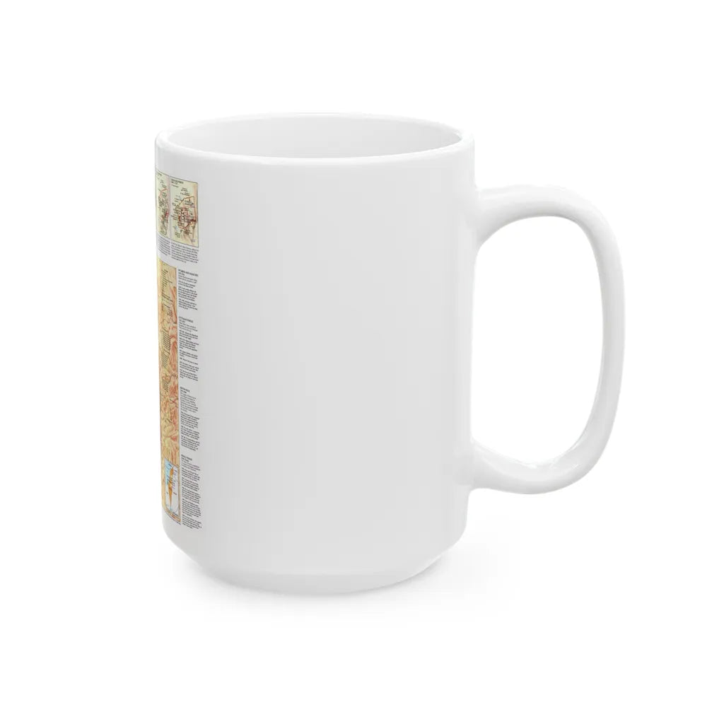 Jerusalem (1996) (Map) White Coffee Mug-Go Mug Yourself