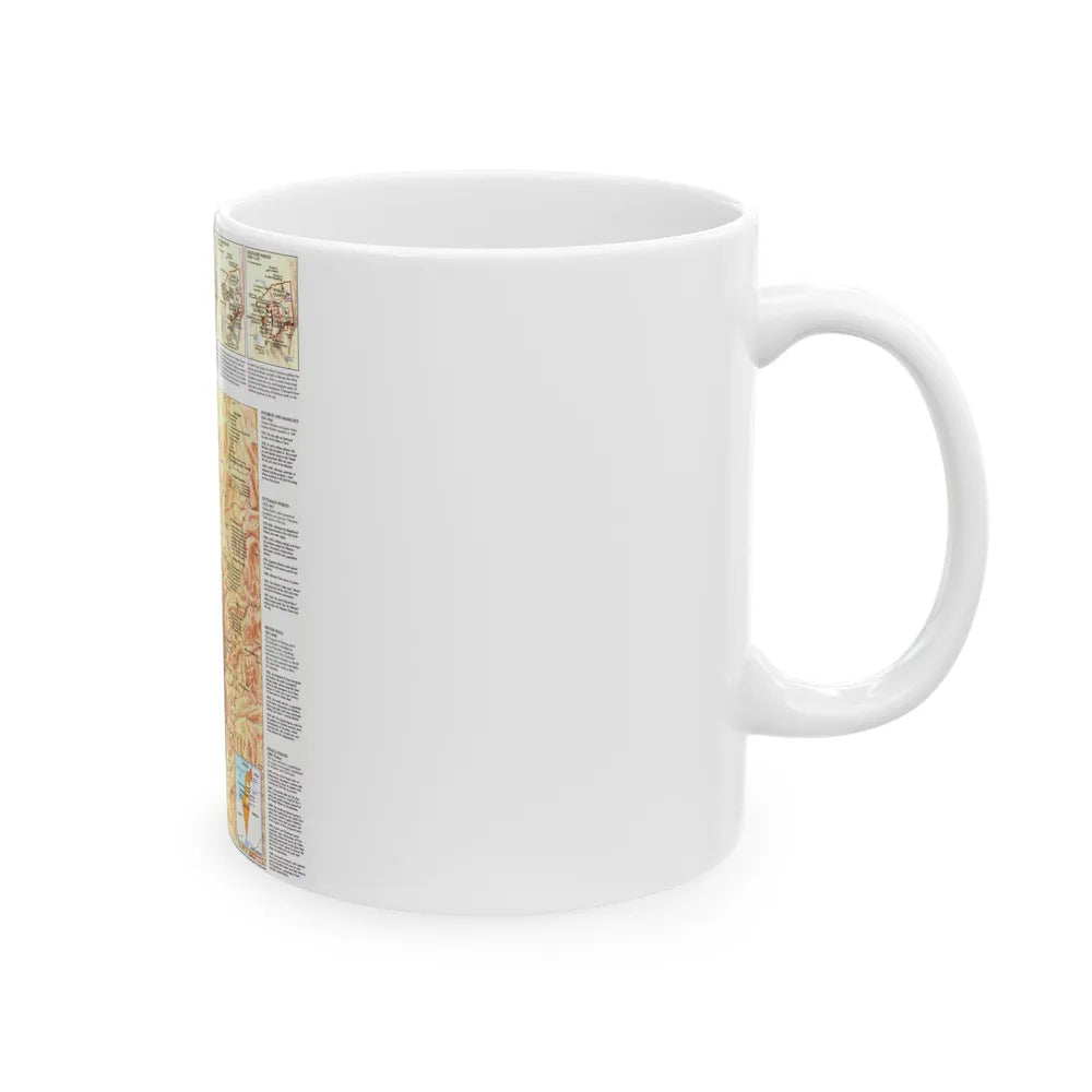 Jerusalem (1996) (Map) White Coffee Mug-Go Mug Yourself