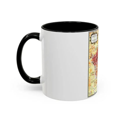Jerusalem- The Old City (1996) (Map) Accent Coffee Mug - Go Mug Yourself