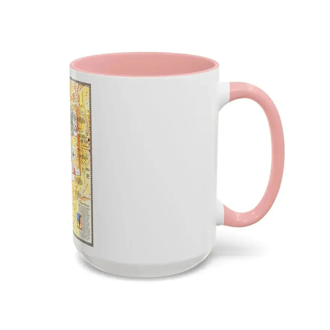 Jerusalem- The Old City (1996) (Map) Accent Coffee Mug - Go Mug Yourself