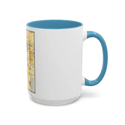 Jerusalem- The Old City (1996) (Map) Accent Coffee Mug - Go Mug Yourself