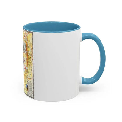 Jerusalem- The Old City (1996) (Map) Accent Coffee Mug - Go Mug Yourself