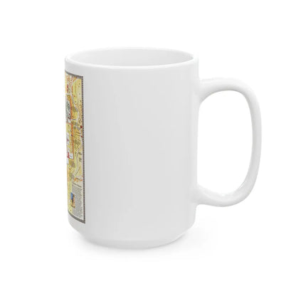 Jerusalem- The Old City (1996) (Map) White Coffee Mug-Go Mug Yourself