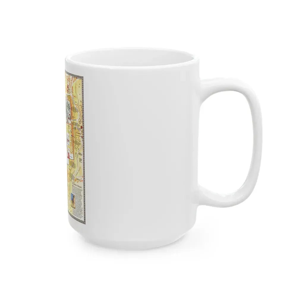 Jerusalem- The Old City (1996) (Map) White Coffee Mug - Go Mug Yourself