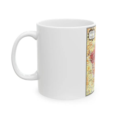 Jerusalem- The Old City (1996) (Map) White Coffee Mug-Go Mug Yourself