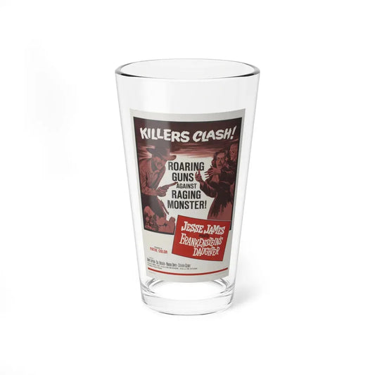 JESSE JAMES MEETS FRANKENSTEIN'S DAUGHTER 1966 Movie Poster - Pint Glass 16oz 16oz - Go Mug Yourself