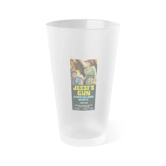 JESSI'S GUN 1975 Movie Poster - Frosted Pint Glass 16oz 16oz Frosted - Go Mug Yourself