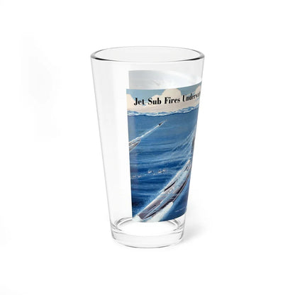 Jet Sub Fires Underwater Rockets, 1949 - Pint Glass 16oz-Go Mug Yourself