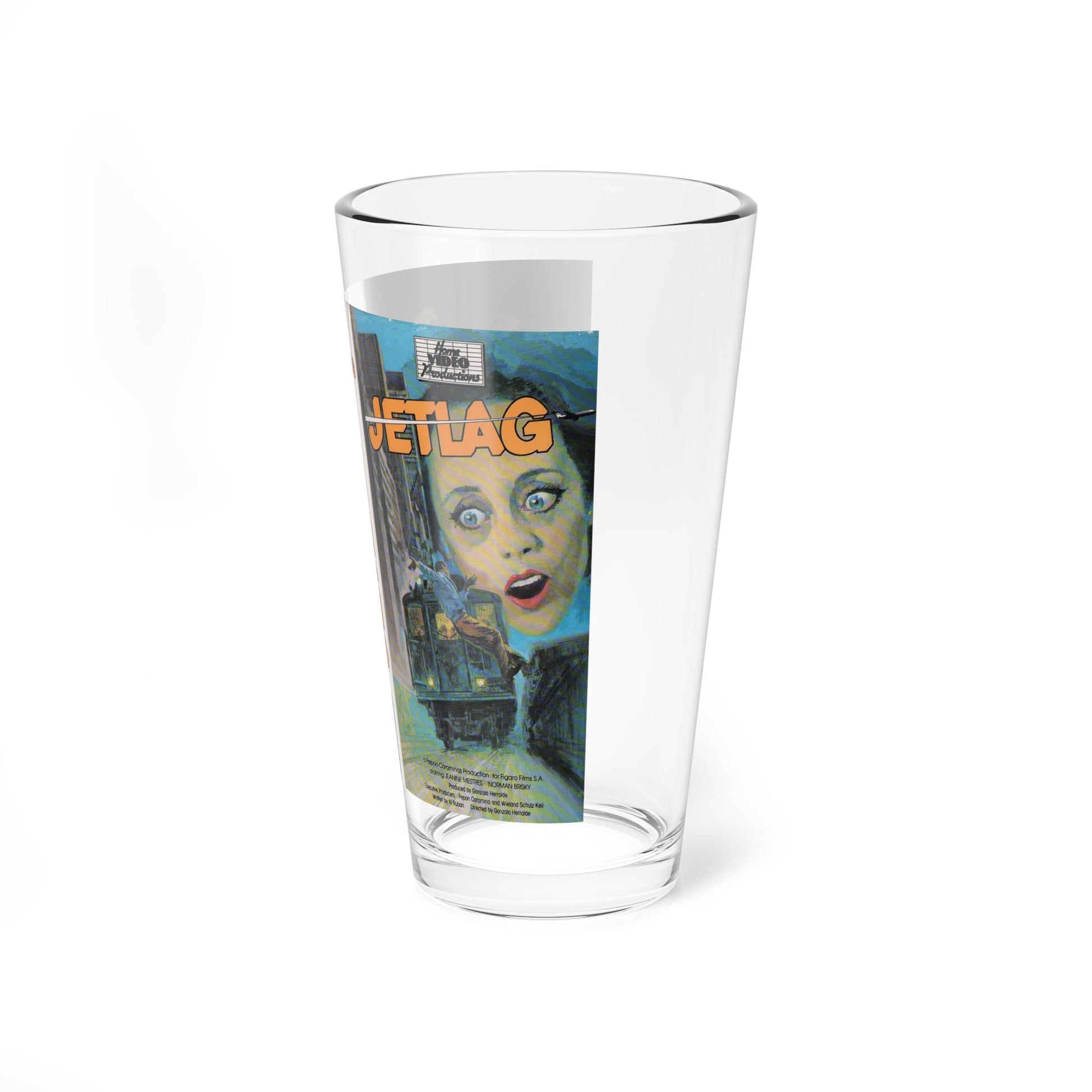 JETLAG (VHS COVER) Pint Glass 16oz-Go Mug Yourself