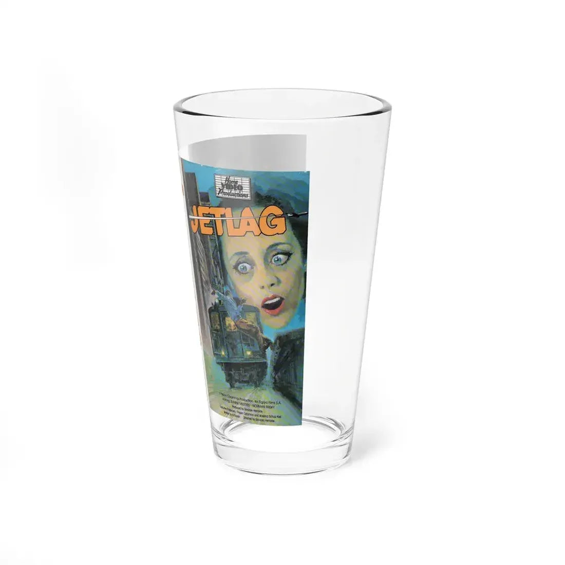 JETLAG (VHS COVER) Pint Glass 16oz - Go Mug Yourself