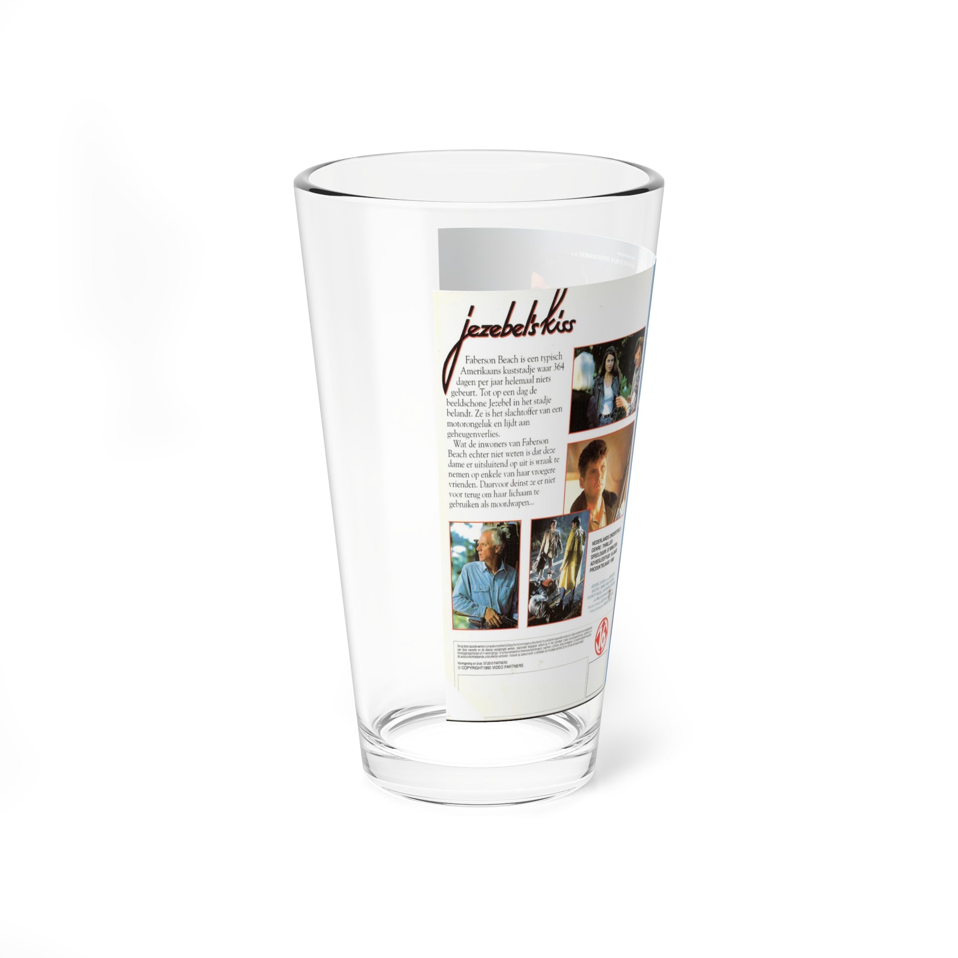 JEZEBELS KISS (VHS COVER) Pint Glass 16oz-Go Mug Yourself