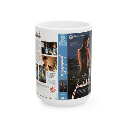 JEZEBELS KISS (VHS COVER) - White Coffee Mug 15oz - Go Mug Yourself