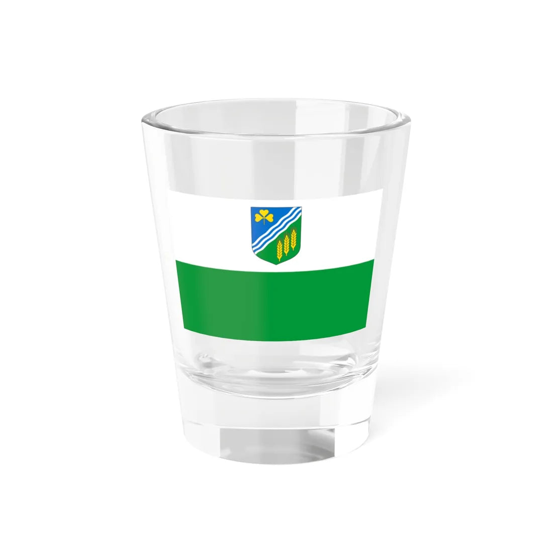 Jõgevamaa lipp (Estonia) Shot Glass 1.5oz 1.5oz - Go Mug Yourself