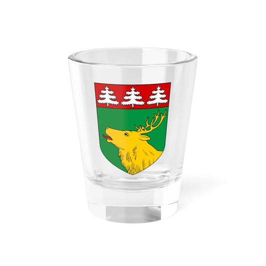 Jõhvi valla vapp (Estonia) (Coat of Arms) Shot Glass 1.5oz 1.5oz - Go Mug Yourself
