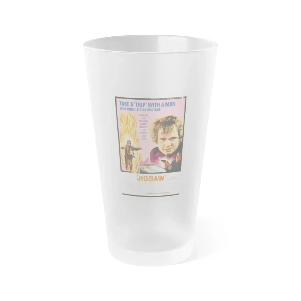 JIGSAW 1968 Movie Poster - Frosted Pint Glass 16oz 16oz Frosted - Go Mug Yourself
