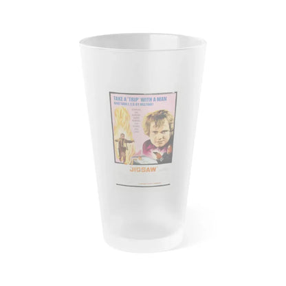 JIGSAW 1968 Movie Poster - Frosted Pint Glass 16oz 16oz Frosted - Go Mug Yourself