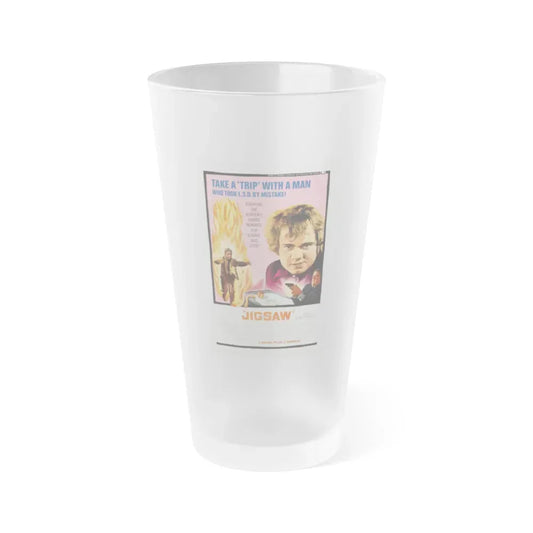JIGSAW 1968 Movie Poster - Frosted Pint Glass 16oz 16oz Frosted - Go Mug Yourself
