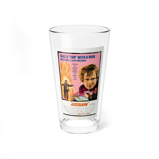 JIGSAW 1968 Movie Poster - Pint Glass 16oz 16oz - Go Mug Yourself
